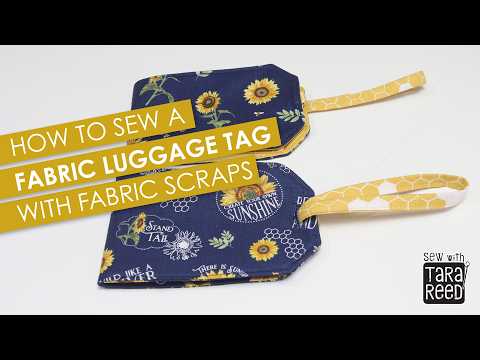How To Sew A Fabric Luggage Tag For Your Next Adventure - Sewing for Beginners