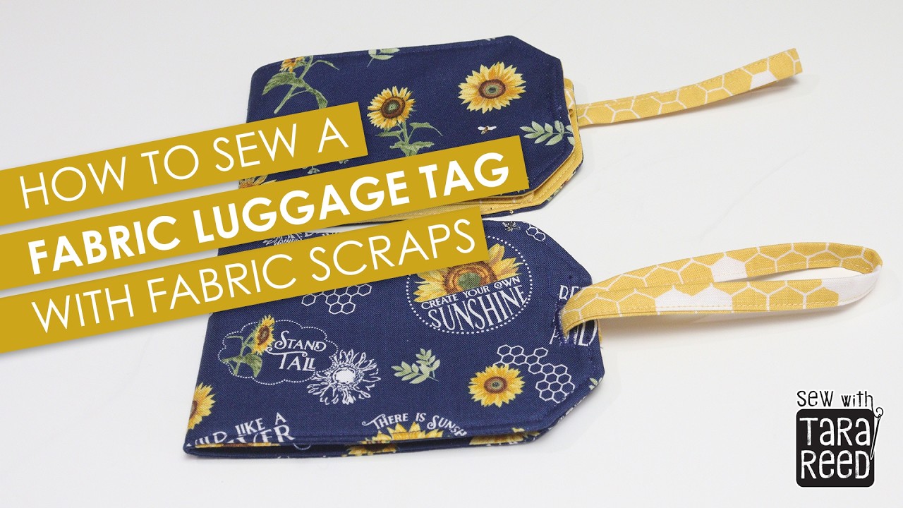 How To Sew A Fabric Luggage Tag For Your Next Adventure - Sewing for Beginners