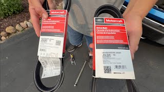 2014 F-150 5.0 Serpentine Belt Replacement | AC Belt Tensioner & Idler Replacement 