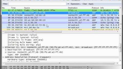 CCNA - ARP and ICMP Protocols - Wireshark simulation