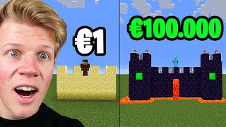 €1 vs €100.000 Kasteel Bouwen!