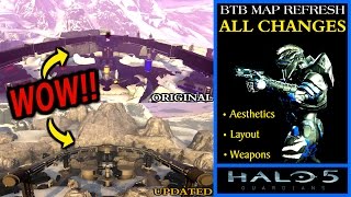Halo 5: BTB Map Refresh- In Depth Analysis of ALL CHANGES + my thoughts