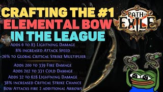 MIRROR Crafting the #1 Ele Bow for Tornado Shot and Lightning Arrow in Ancestors: Path of Exile 3.22