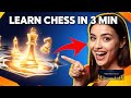 How to Play Chess in 3 Minutes for Beginners♟️🏁
