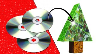 3 ADORNOS NAVIDEÑOS con CDs viejos  || ideias de natal/ christmas ideas || Ecobrisa