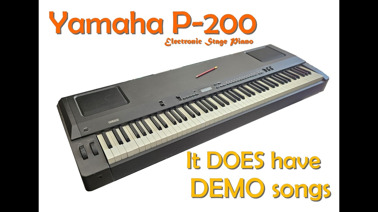 Yamaha P 200 does have DEMO songs - YouTube