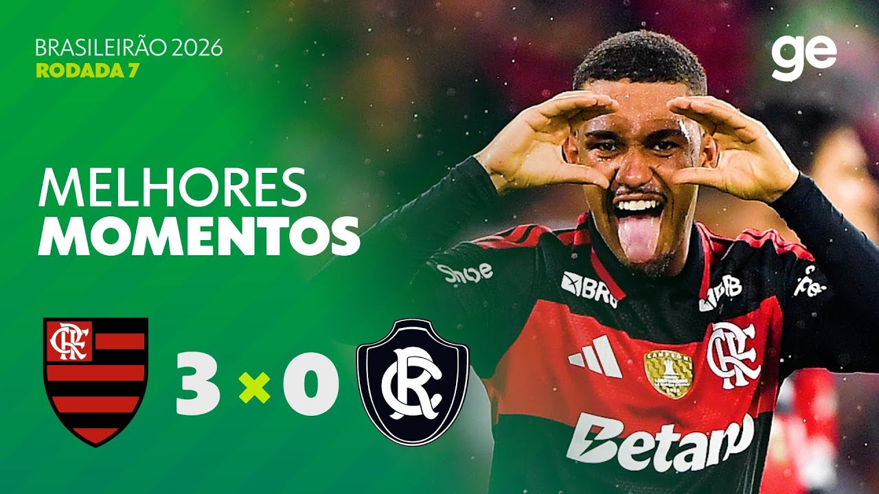 FLAMENGO 3 X 0 REMO | MELHORES MOMENTOS | 7ª RODADA | BRASILEIRÃO 2026 | ge.globo