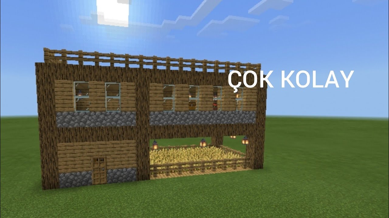 Çok kolay başlangıç evi nasıl yapılır? MİNECRAFT PE 1 YouTube