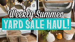 Weekly Sumner Yard Sale Haul! + More Bee Decor! Rustic Farmhouse Style