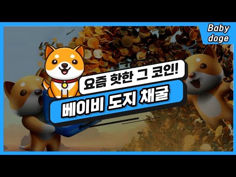   떡상중인 베이비 도지코인 채굴이 가능하다 간단하게 설치하고 모아봤습니다 Baby Doge Free Mining