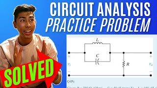 Active Filter Circuits | EXAM Q4Pc : Given: R = 750 Ω  (Ohm)  C = 40 nF (nano F)    L = 150 μH  (...