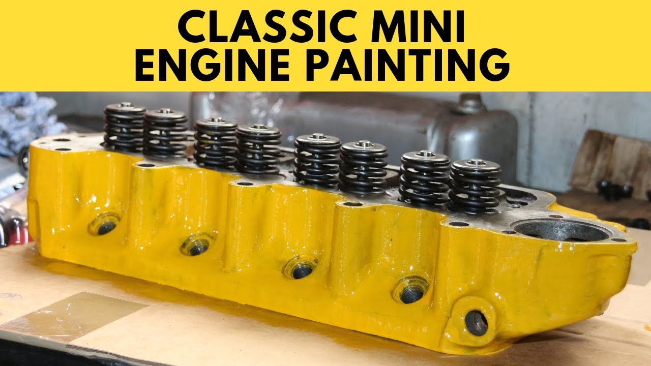 Classic Mini Engine Painting YouTube
