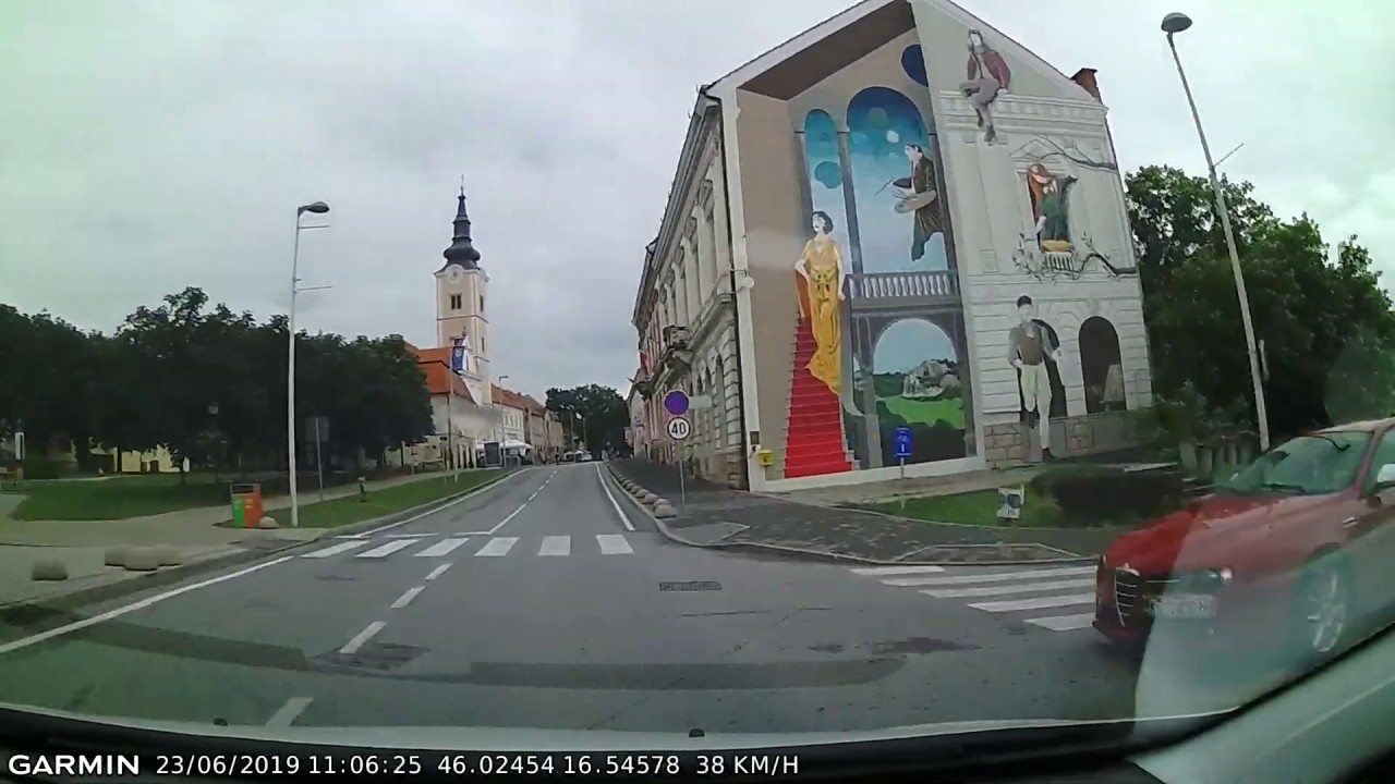 DRIVE #607: Bjelovar-Sveti Ivan Žabno-Križevci (Croatia) (timelapse 4x) *Read Description*