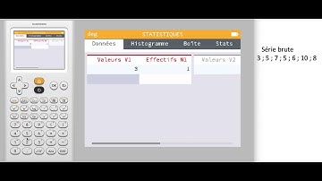 STAT : Afficher les caractéristiques statistiques (1) - Tutoriel numworks