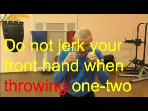 Boxing: why you should not jerk back left hand when throwing 1-2