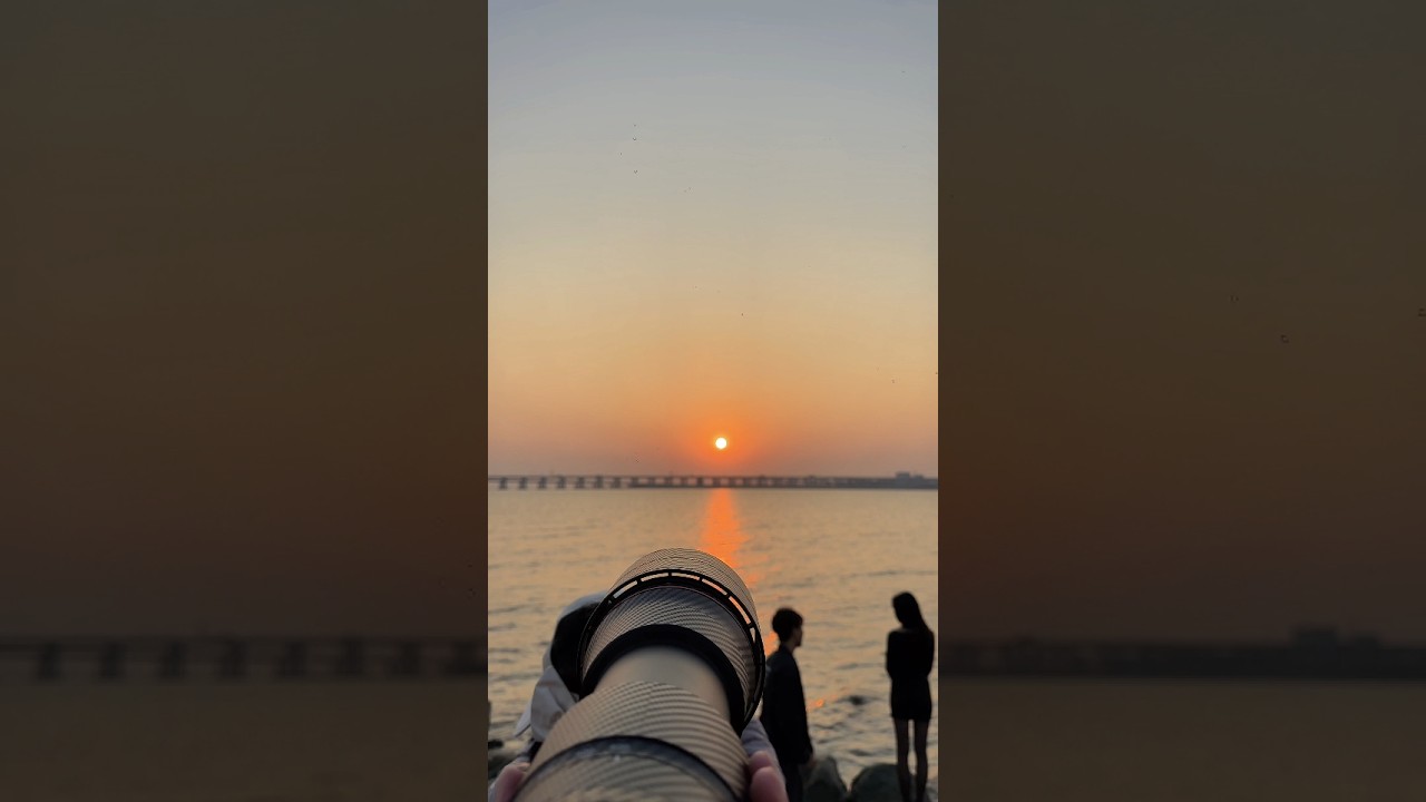 Handheld sunset photography with a 600mm telephoto lens 