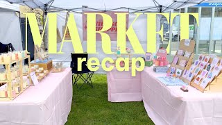 Popup Market Recap | making $1800+, how I prepped, booth display, regrets, learn from my mistakes