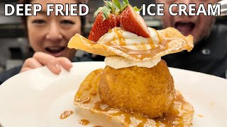 Fastest and easiest deep fried ice cream recipe