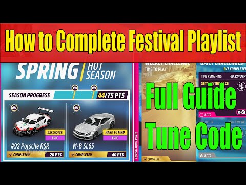 Forza Horizon 5 How to Complete Festival Playlist Spring Season Series 33 Full Guide, Tune Code