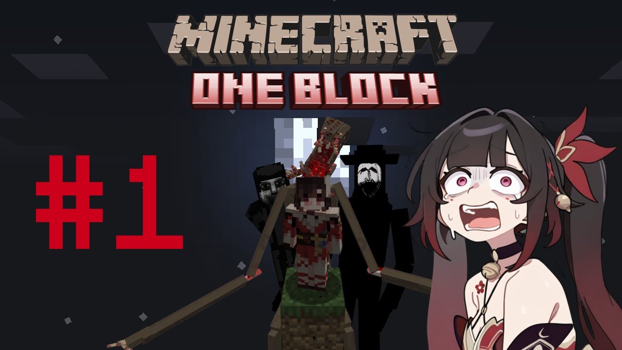 Minecraft pero unas entidades quieren mis nalgas - One Block Horror #1