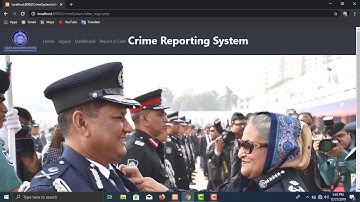 Online Crime reporting system project video