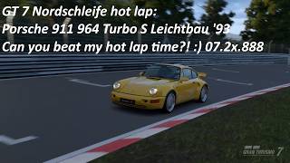 GT 7 Nordschleife hot lap: Porsche 911 964 Turbo S Leichtbau '93