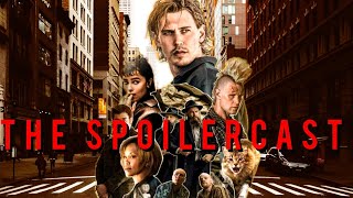 The movie we all need right now, but maybe not the one we want
In this episode of The Spoilercast we take a look at the new Darren Aronofsky movie Caught stealing. Starring Austin Butler and Zoe Kravitz, Caught stealing takes us back to a simpler time, both figuratively and literally.
It is a fast paced, quippy crime thriller that harkens back to the smaller, more carefully crafted movies of the 90s, and we are totally on board. The movie we all need right now, but maybe not the one we want