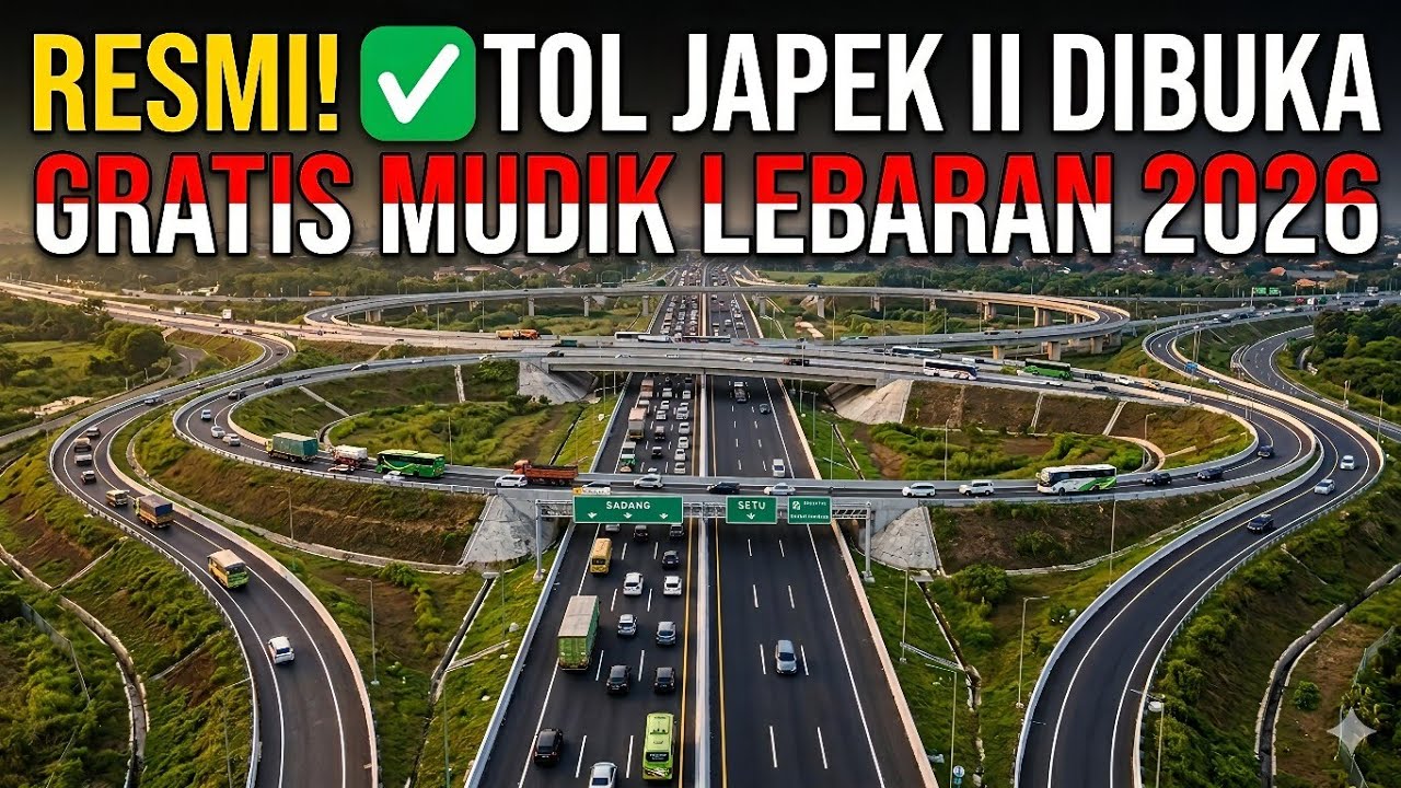 WAJIB NONTON SEBELUM MUDIK‼️ TOL JAPEK 2 DIBUKA GRATIS MUDIK LEBARAN 2026