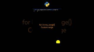 Create your own range() function  #python #range #function