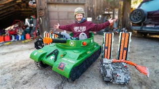 450 Hp Electric Power Wheels Tank Build Our Wildest Project Yet