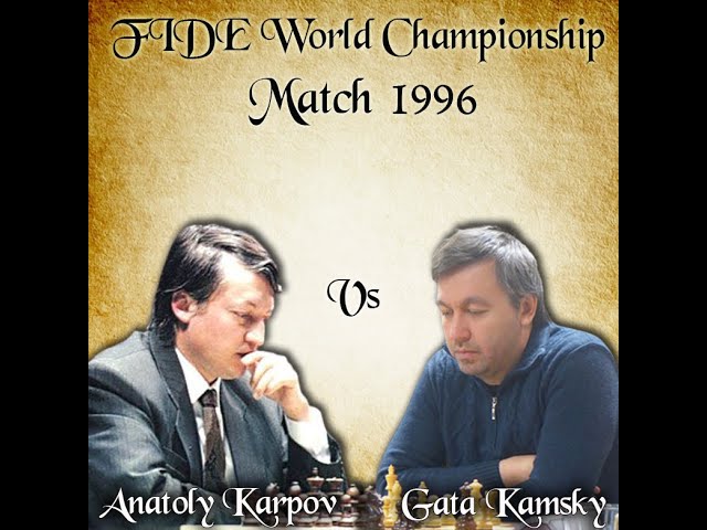 Gata Kamsky vs Anatoly Karpov Karpov - Kamsky FIDE World Championship Match  (1996), Elista RUS, rd 4, Jun-12 — elprofe62 on Scorum