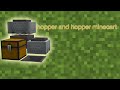 hoppers and hopper minecarts | Minecraft redstone basics for beginners ep8