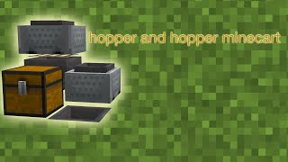 hoppers and hopper minecarts | Minecraft redstone basics for beginners ep8