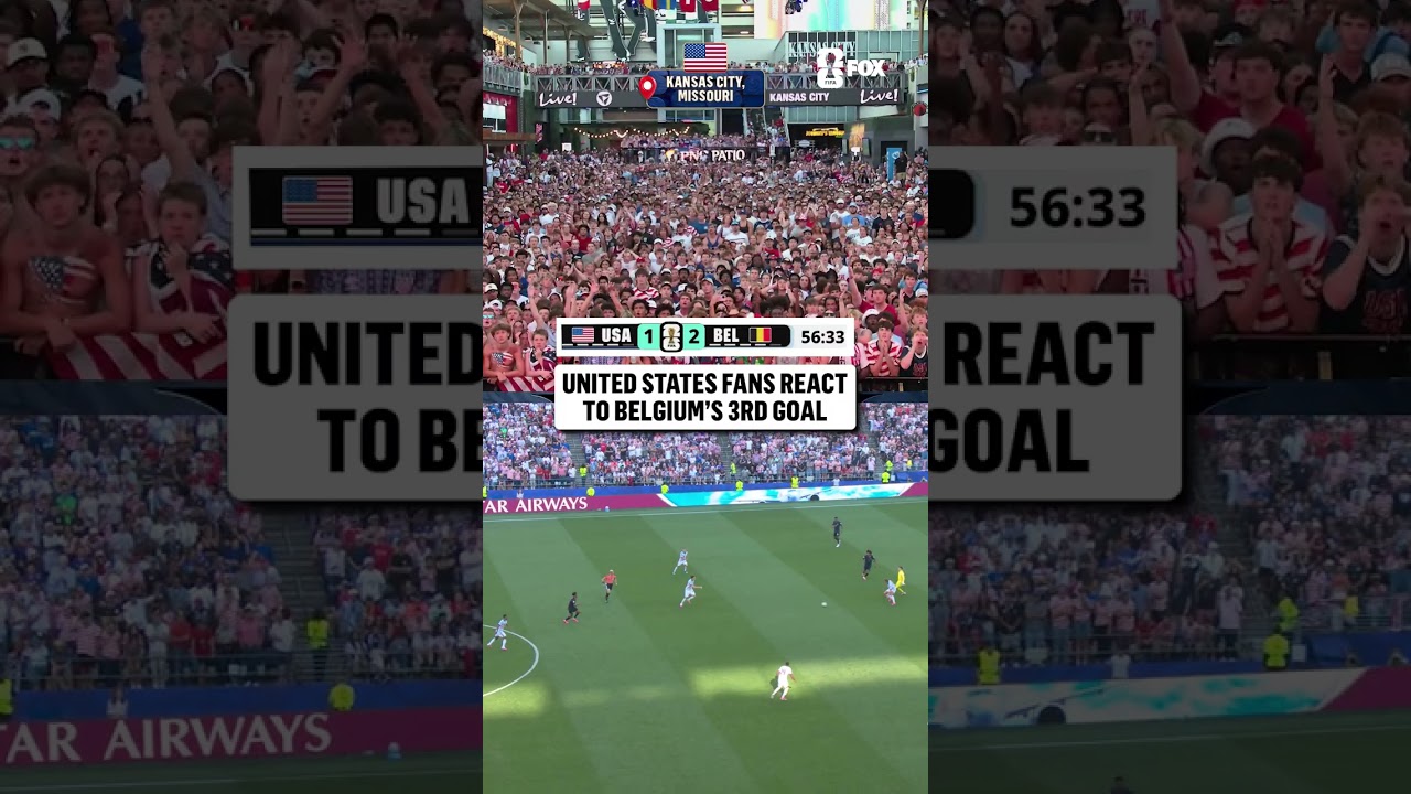 USA fans are stunned after Belgium finds a third