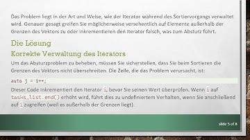 Lösung von Sortierproblemen mit einem Vektor von Structs in C+ +