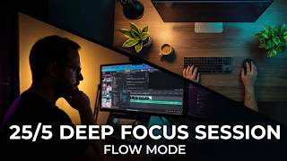 Hyperfocus Deep Work Session | 130 Min Deep FOCUS Work Pomodoro 25/5 Flow State Deep work and Study