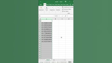 Add Prefix to Mobile Number #exceltips #exceltricks #excelglobe#excelreels