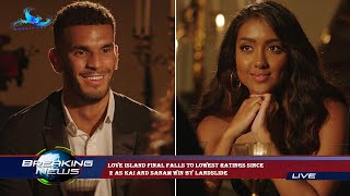 Love Island final falls to lowest ratings since  2 as Kai and Sanam win by landslide