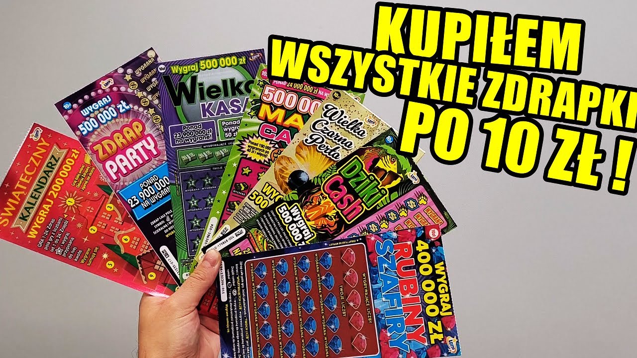 Zdrapki Lotto - KUPIŁEM WSZYSTKIE ZDRAPKI PO 10 ZŁ! SĄ WYGRANE! ILE WYGRAŁEM ?