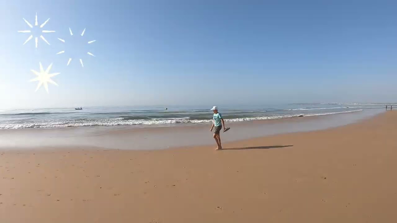 Walk along Alvor Beach, Portimão, Portugal