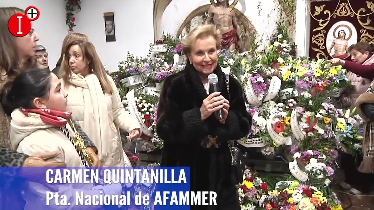 CARMEN QUINTANILLA en la CANDELARIA de SAN SEBASTIÁN , EN ALMODÓVAR DEL CAMPO
