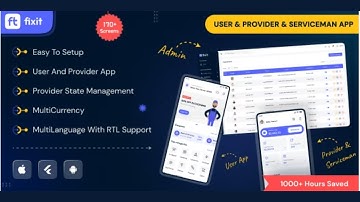 Fixit | Multi Vendor On Demand, Handyman, Home service Flutter App with Admin Complete Solution