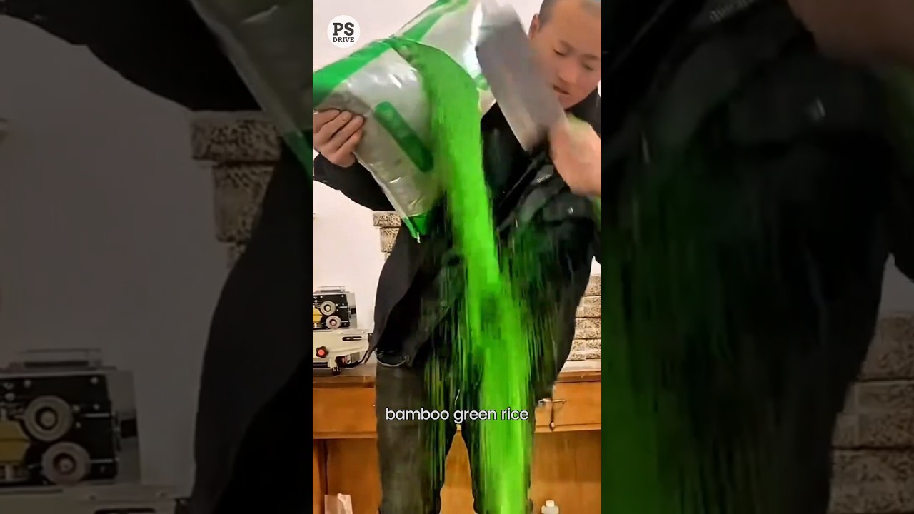 Зеленый рис из бамбука — это обман? 🍚🎍 