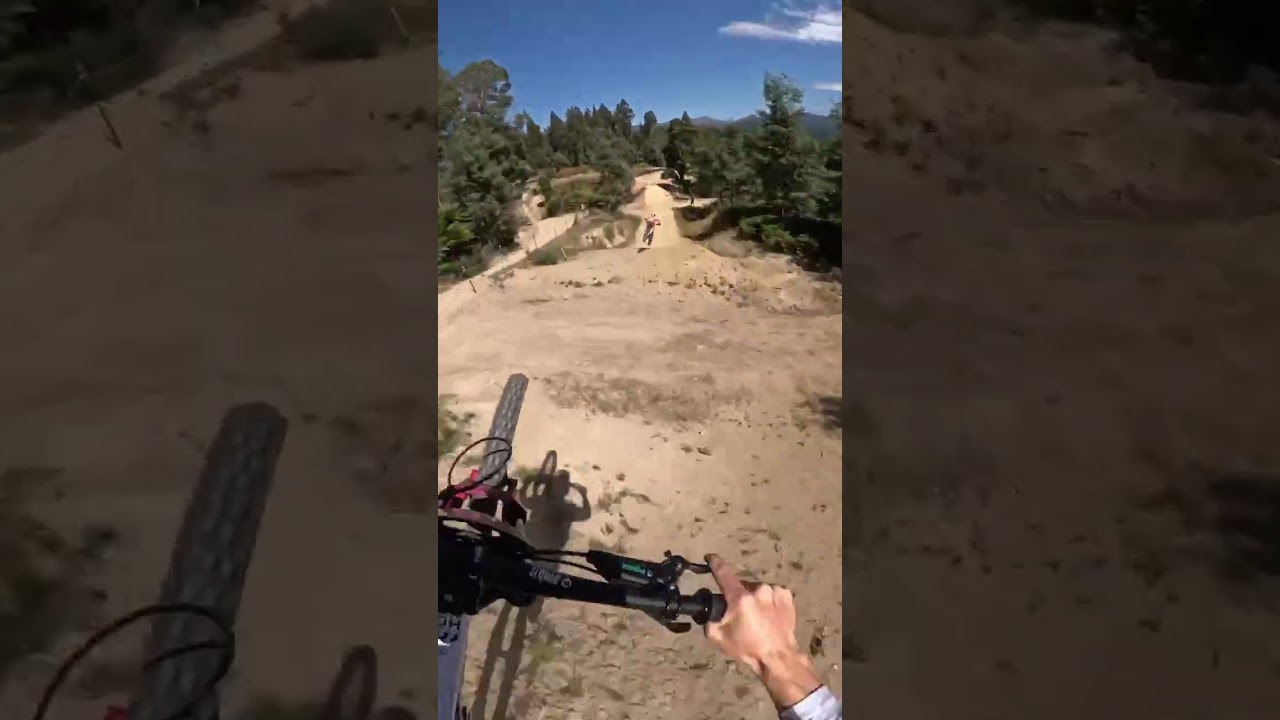 Edgar Briole following Jackson Goldstone at Red Bull Hardline 🚂 🚂