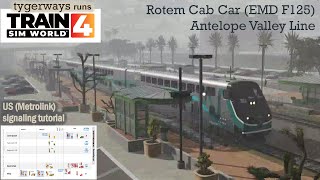 US Signaling (Metrolink): SCRRA route signaling in Antelope Valley (Train Sim World tutorial)