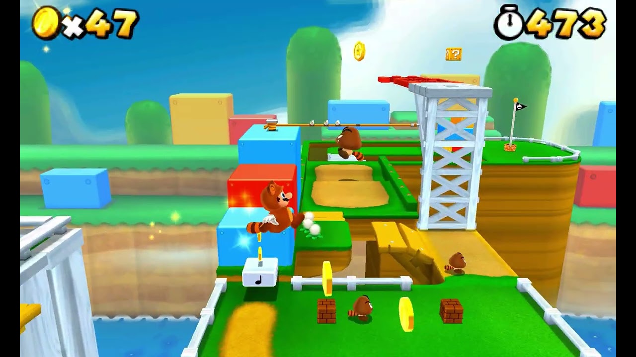 Super Mario 3D Land - World 1-1 - YouTube