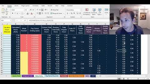 Weekly vs Daily Overtime  - Payroll in Excel 2020