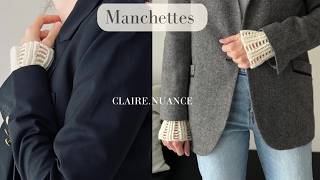 Manchettes au crochet / tuto poignet amovible romantique /bracelet ajouré en dentelle moderne