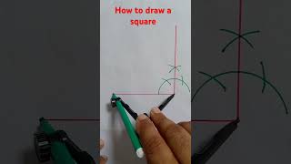 How to draw square using compass 