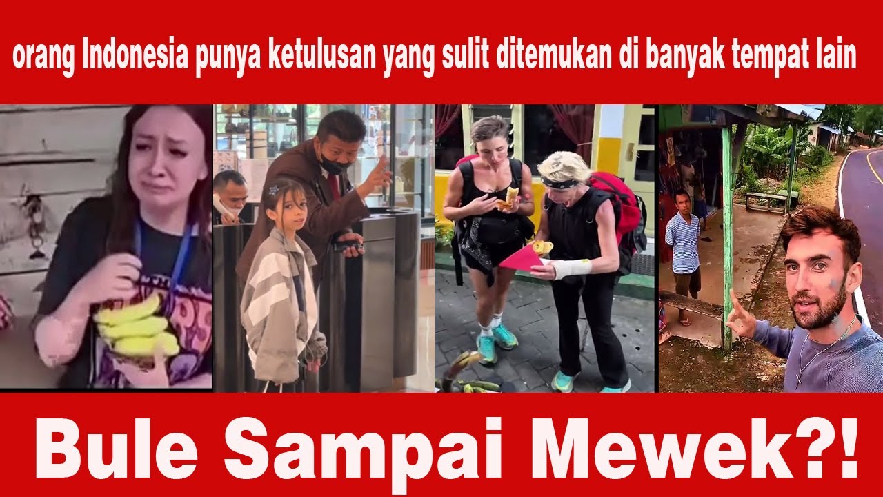 Bule Ini Mewek di Tempat, Gak Nyangka! Kebaikan Orang Indonesia Seperti ini!!